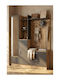 Hallway Furniture with Mirror & Wardrobe Anthracite 140x35x182cm