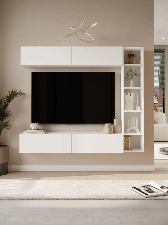 Wohnzimmer TV-Einheit Grau M169xB26cm