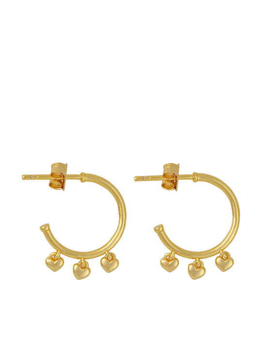 Excite-Fashion Earrings Hoops Silver Gold Plated