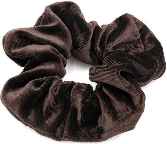 Scrunchie Maxi Pentru Păr Din Catifea Uni Casual Maro