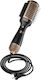 Avizar Multifunctional Hot Air Brush Straightener Curler Fast Drying Black Gold