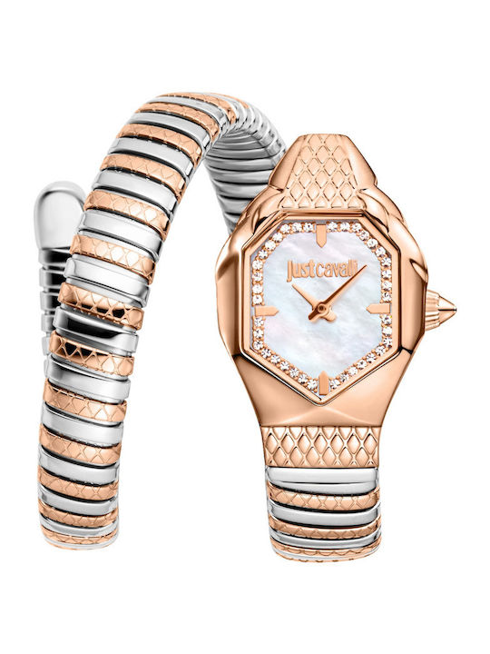 Just Cavalli Ceas De Damă 34.5mm Cu Baterie Cu ...
