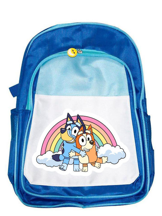 Kinder Schulranzen Bluey Blau 41x30x15cm