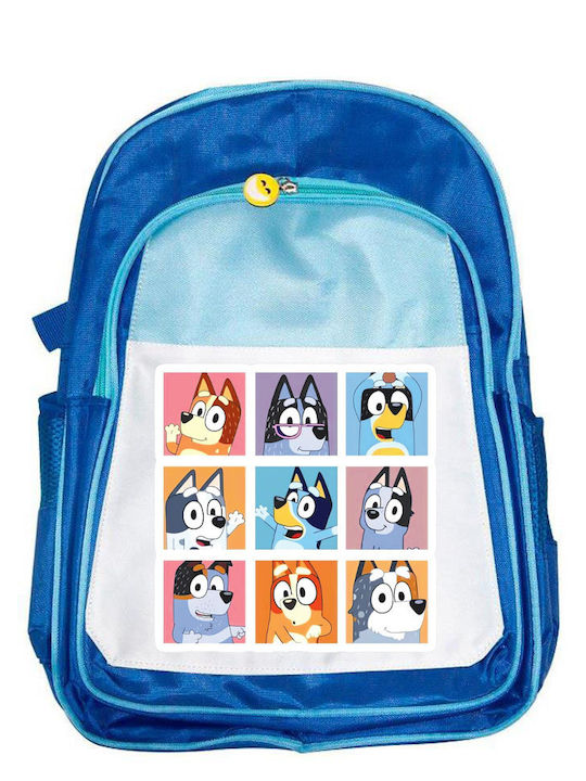 Kinder Schulranzen Bluey Blau 41x30x15cm