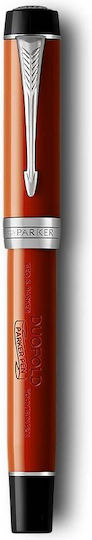 Parker Füllfederhalter Fein Rote mit Blauer Tintenfarbe