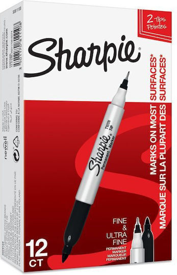 Sharpie Twin Marker Schwarz