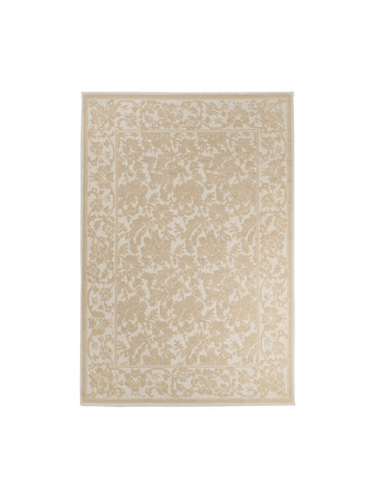 Tzikas Carpets Flora 384 Rectangular Summer Cotton Ecru Rug 133x190cm