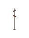 Viokef Aruba Outdoor Floor Lamp 12W with Warm White Light Brown