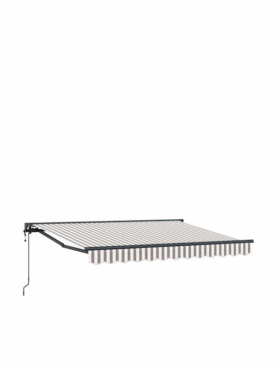 vidaXL Cort Terasă Gri 4x3m