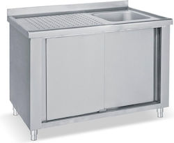 Bambas Frost Gewerbliche Spülen Geschlossene Spüle Einzeln LK1-70 40x40x25cm
