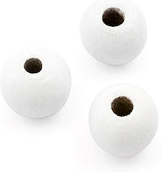 Holzhandwerksdekoration Χανδρα 10mm/ø4 100g 355τμχ Ασπρο Verpackung 1 Pack