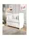 SteweHome White Baby Crib with Mattress and Drawer