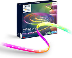 Calex Smart Bandă LED Wi-Fi RGBIC Lumină 10m cu Telecomandă