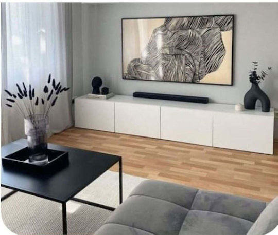 Έπιπλο Τηλεόρασης Λευκό Μ200xΠ30xΥ30cm