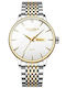Men's Watch 41mm Battery with Silver Metal Bracelet