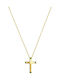 Paraxenies Cross from Gold Plated Silver with Chain
