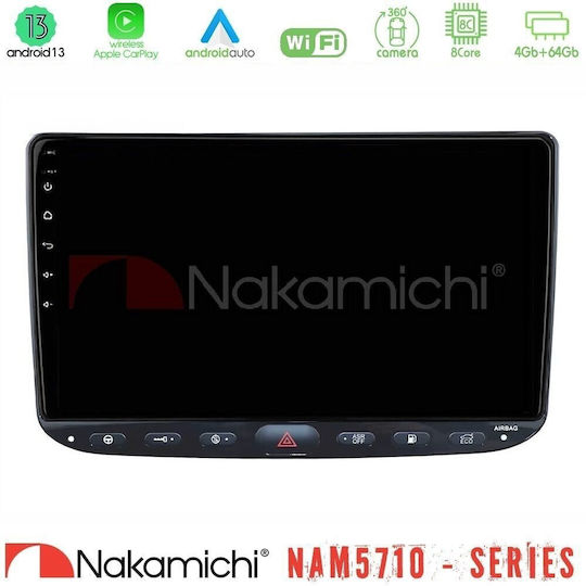 Nakamichi Nam5710 Series 8core Android13 4+64gb Fiat Punto Evo Navigation Multimedia Tablet 9"