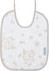 Ninetta Bebe Waterproof Plastic Baby Bib with Lace Band Beige
