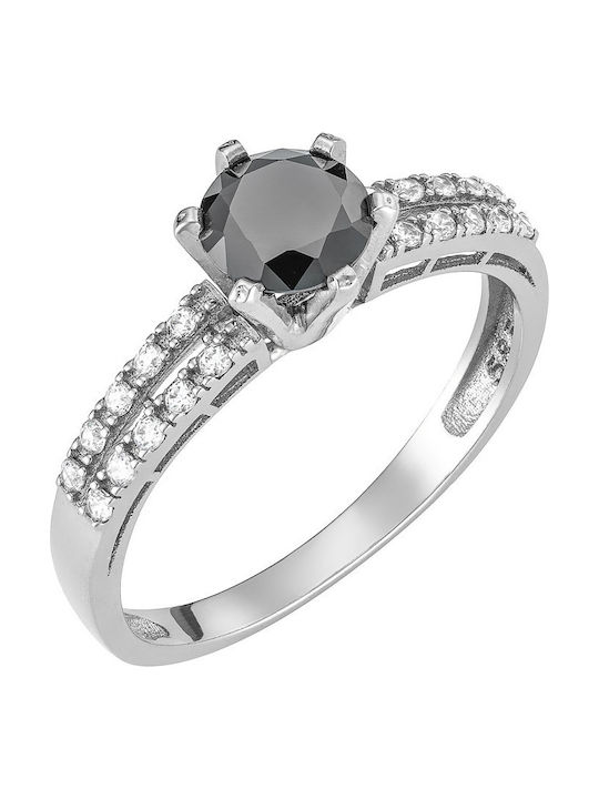 Ioannis Kosmima Single Stone Ring From 9K White...