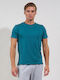 T-shirt Πετρολ