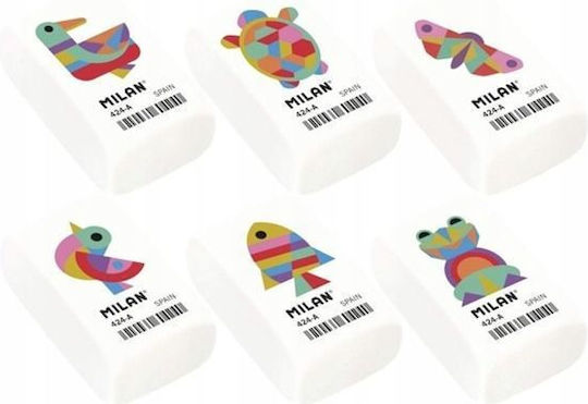 Radiergummi Milan 424-a Weißes Tier Design Verschiedene Designs oder Farben