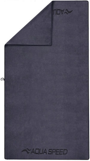 Aquaspeed Πετσέτα Microfiber Προσώπου σε Θήκη Γκρι 100x50εκ.