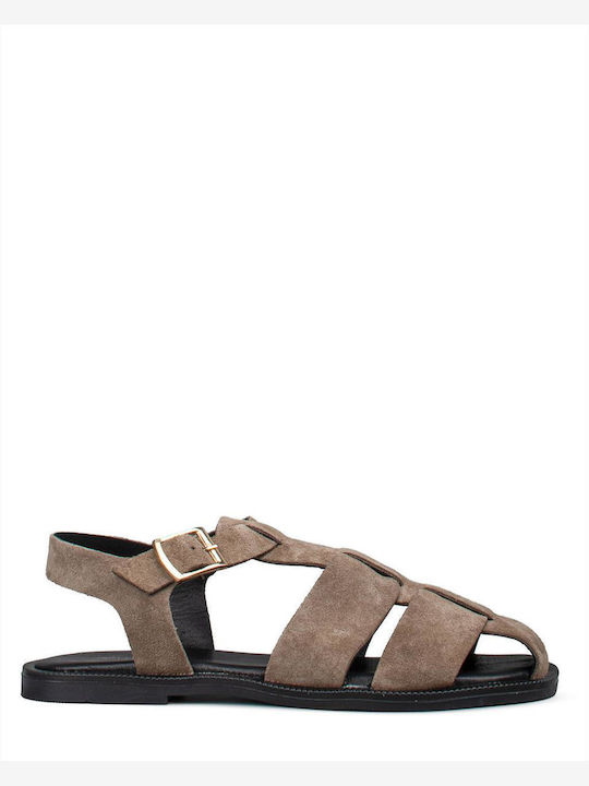 Women's Flat Sandals Brown