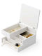 Umbra Wooden Jewellery Box White 24x23x15cm