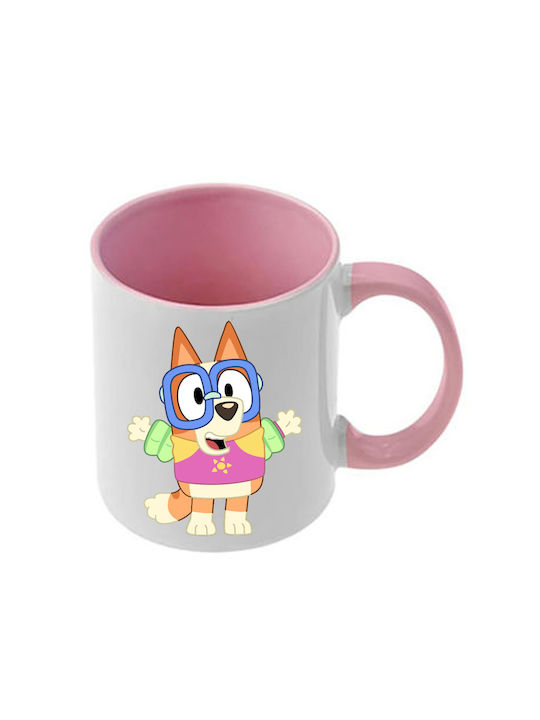 Чаша Bluey Розова Дръжка Вътрешна