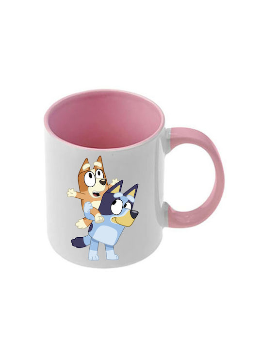 Чаша Bluey Розова Дръжка Вътрешна