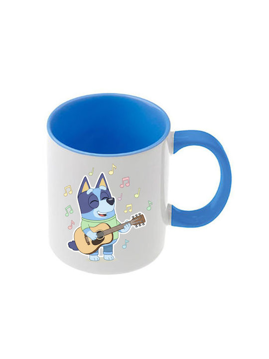 Κούπα Bluey Γαλάζια Λαβή Εσωτερικό