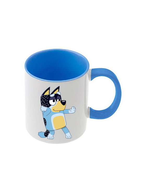 Κούπα Bluey Γαλάζια Λαβή Εσωτερικό