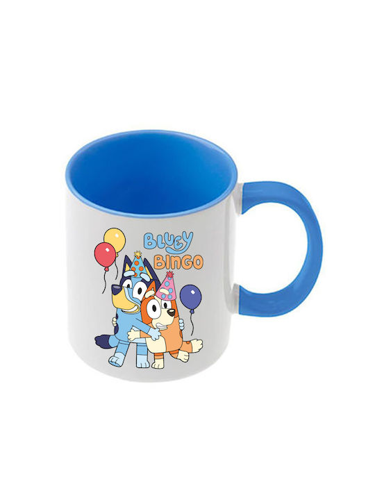 Κούπα Bluey Γαλάζια Λαβή Εσωτερικό