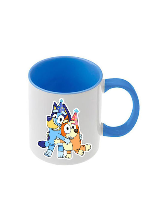 Κούπα Bluey Γαλάζια Λαβή Εσωτερικό