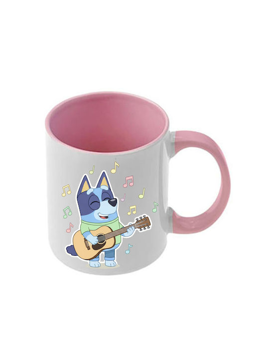 Чаша Bluey Розова Дръжка Вътрешна