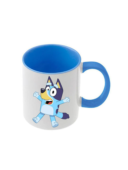 Κούπα Bluey Γαλάζια Λαβή Εσωτερικό