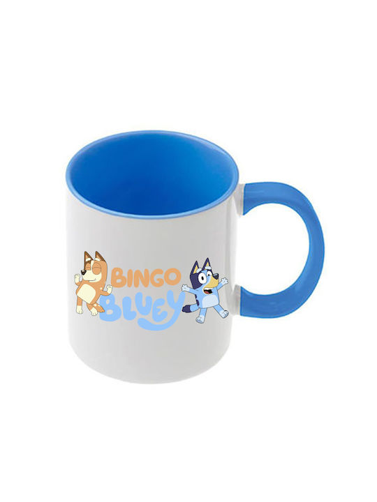 Κούπα Bluey Γαλάζια Λαβή Εσωτερικό