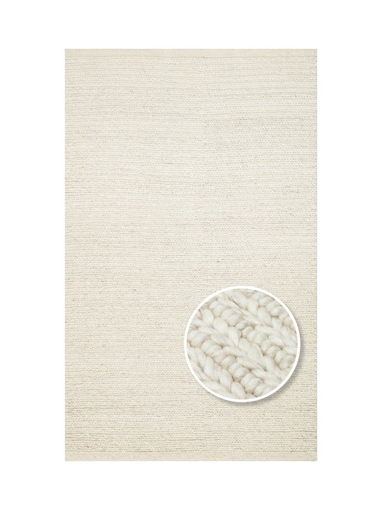 SteweHome Handmade Beige Runner Rug 80x150cm