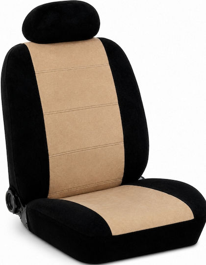 Car Seat Covers Set Pancar Alcantara A6-A4 Beige-Black