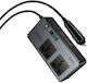 Hoco Z66 Φορτιστής Αυτοκινήτου 200W με Θύρες: 3xUSB-A Μαύρο Χρώμα