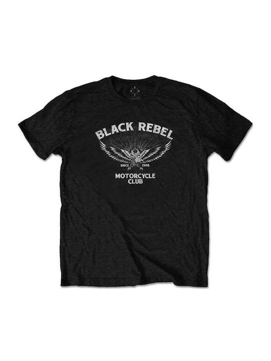 Schwarzes Rebel Motorcycle Club Unisex T-shirt Adler
