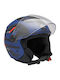 Zen ZN-755 Schwarzer / Blauer Motorradhelm Jet ECE 22.06