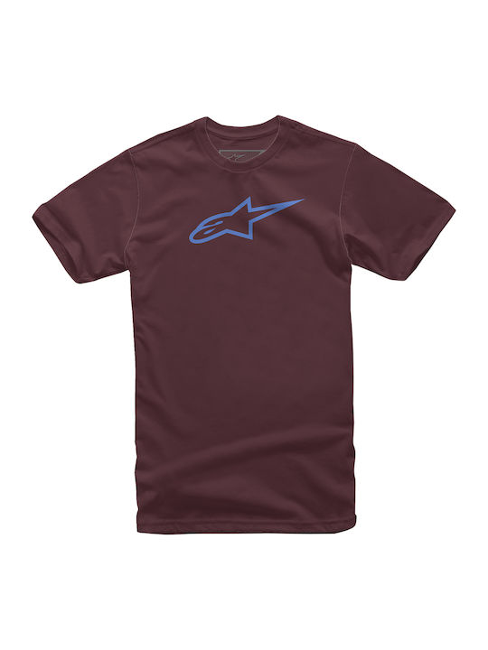 Alpinestars Tee Ageless Ανδρική Μπλούζα Μοτοσυκλέτας Κοντομάνικη Μπορντό/Μπλε