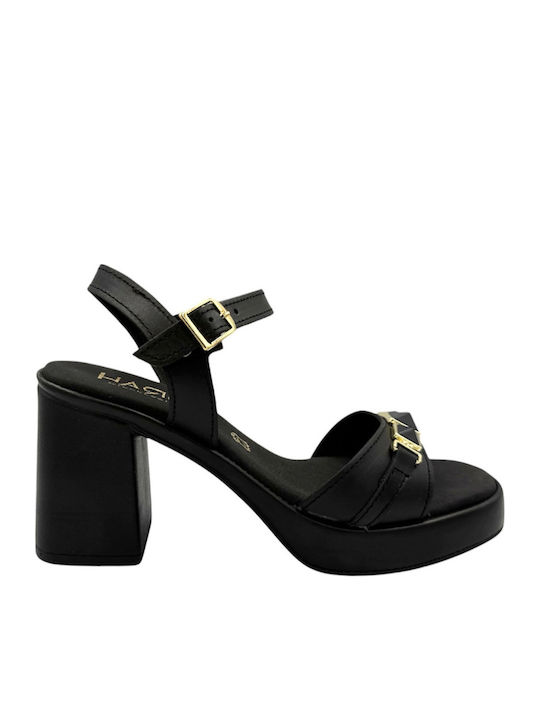 Harris Leather Black Sandals