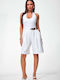 Women's White Bermuda