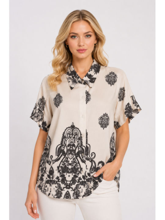 Short Sleeve Women's Shirt Black SS-C5005-26SH-Black