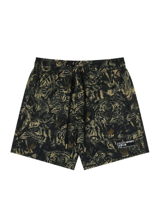 Plein Sport Costum De Baie Bărbați Pantaloni Scurți Verde
