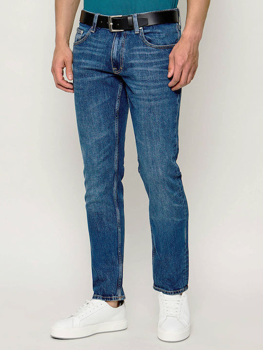 Tommy Hilfiger Scanton Ανδρικό Παντελόνι Τζιν Slim Fit Γκρι