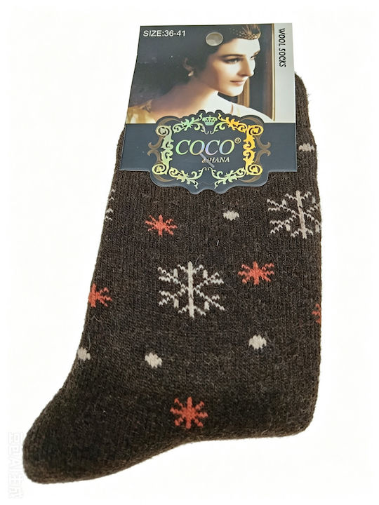 Coco&Hana Women's Brown Socks