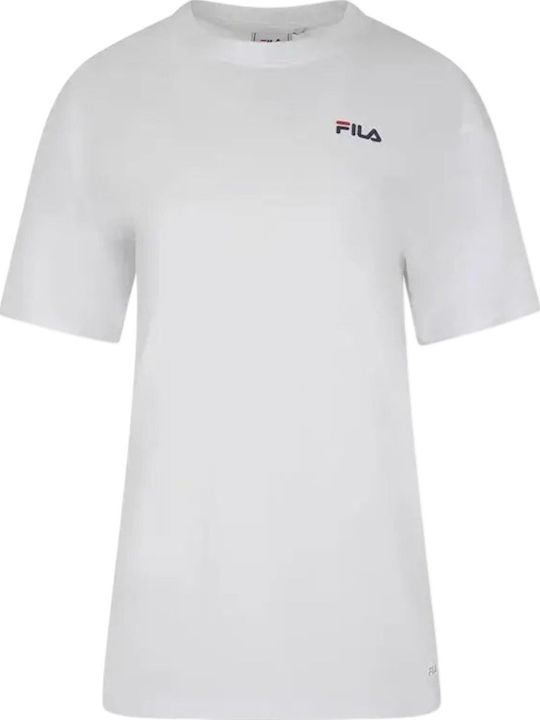 FILA Women's Blouse Cotton Short Sleeve White